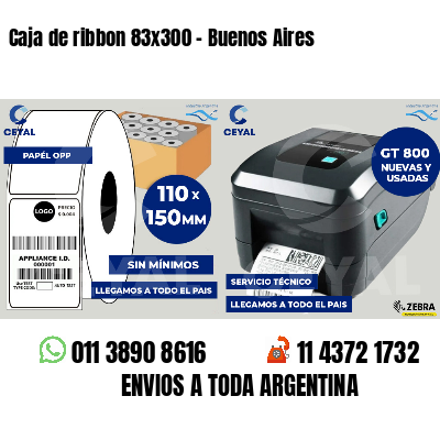 Caja de ribbon 83x300 - Buenos Aires