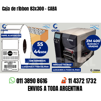 Caja de ribbon 83x300 - CABA