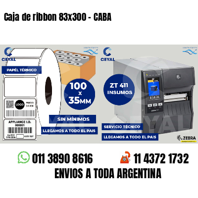 Caja de ribbon 83x300 - CABA