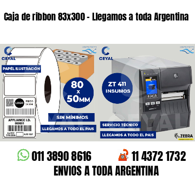 Caja de ribbon 83x300 - Llegamos a toda Argentina