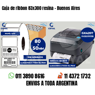 Caja de ribbon 83x300 resina - Buenos Aires