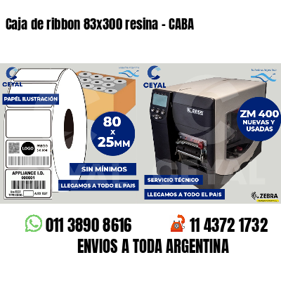 Caja de ribbon 83x300 resina - CABA