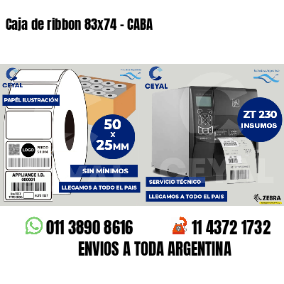 Caja de ribbon 83x74 - CABA