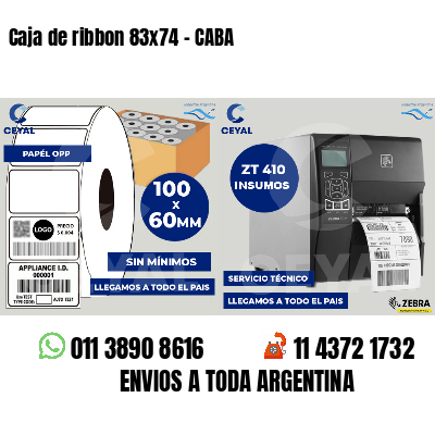 Caja de ribbon 83x74 - CABA