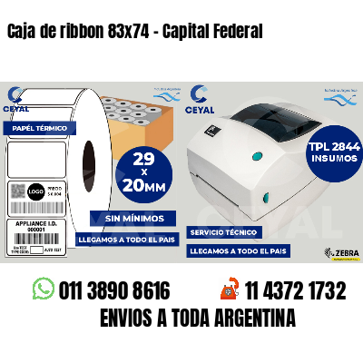 Caja de ribbon 83x74 - Capital Federal