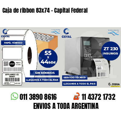 Caja de ribbon 83x74 - Capital Federal