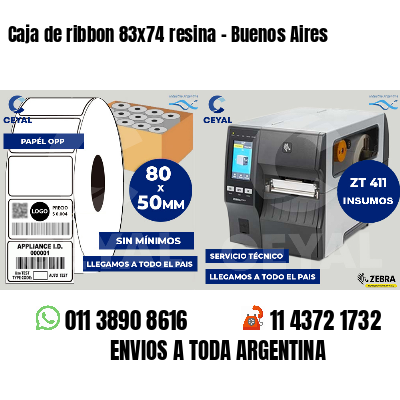 Caja de ribbon 83x74 resina - Buenos Aires
