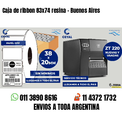 Caja de ribbon 83x74 resina - Buenos Aires