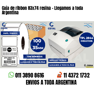 Caja de ribbon 83x74 resina - Llegamos a toda Argentina