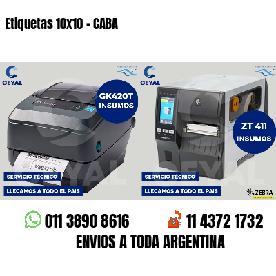 Etiquetas 10x10 - CABA