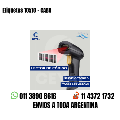 Etiquetas 10x10 - CABA