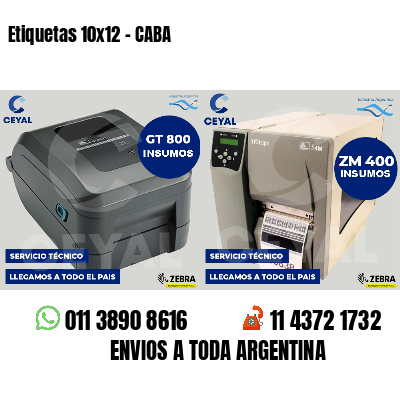 Etiquetas 10x12 - CABA