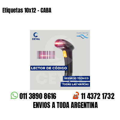 Etiquetas 10x12 - CABA