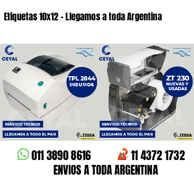 Etiquetas 10x12 - Llegamos a toda Argentina