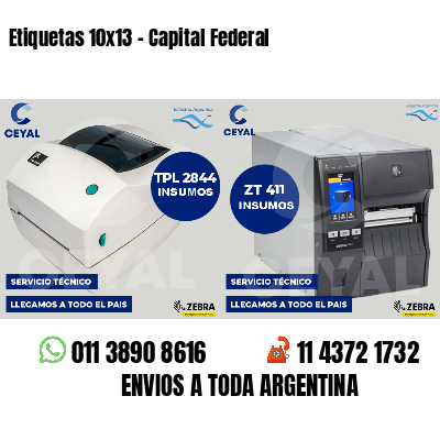 Etiquetas 10x13 - Capital Federal
