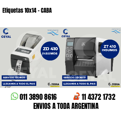 Etiquetas 10x14 - CABA