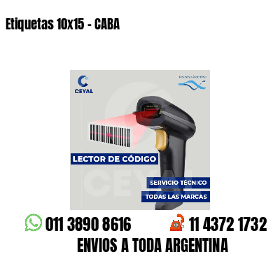 Etiquetas 10x15 - CABA