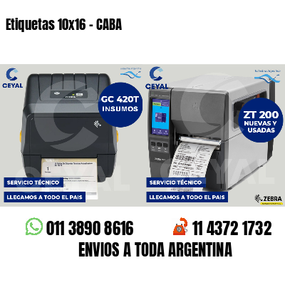 Etiquetas 10x16 - CABA