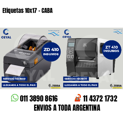 Etiquetas 10x17 - CABA