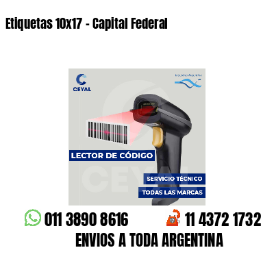 Etiquetas 10x17 - Capital Federal
