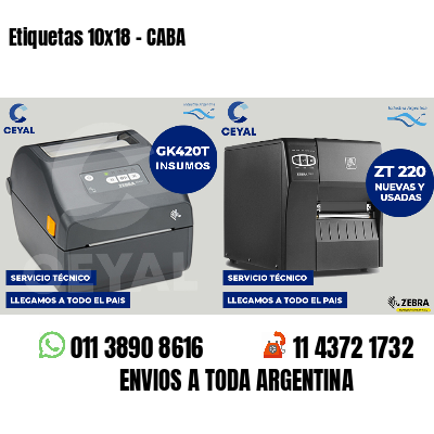 Etiquetas 10x18 - CABA