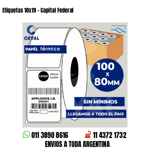 Etiquetas 10×19 – Capital Federal