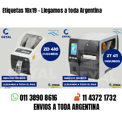 Etiquetas 10x19 - Llegamos a toda Argentina