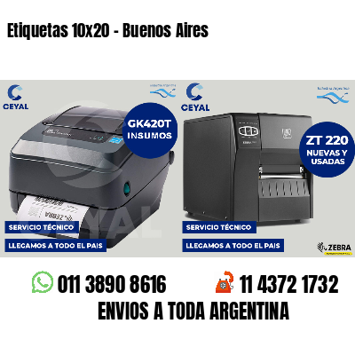 Etiquetas 10x20 - Buenos Aires