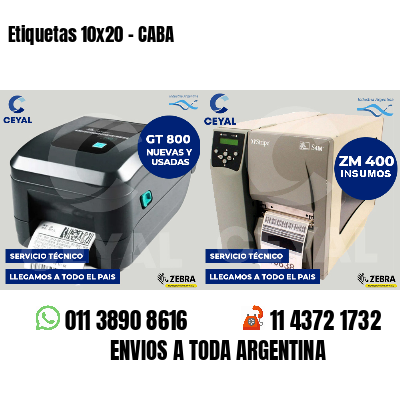 Etiquetas 10x20 - CABA