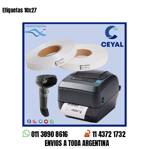Etiquetas 10×27