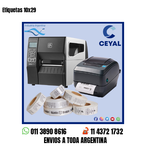 Etiquetas 10×29