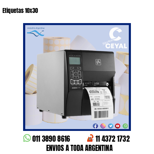 Etiquetas 10×30