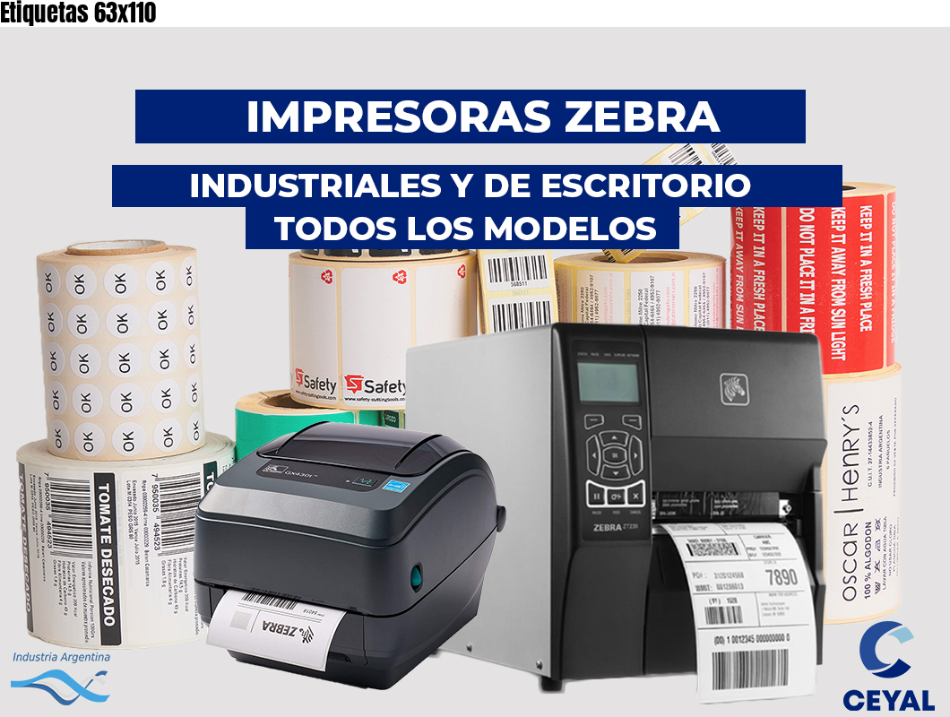 Etiquetas 63x110