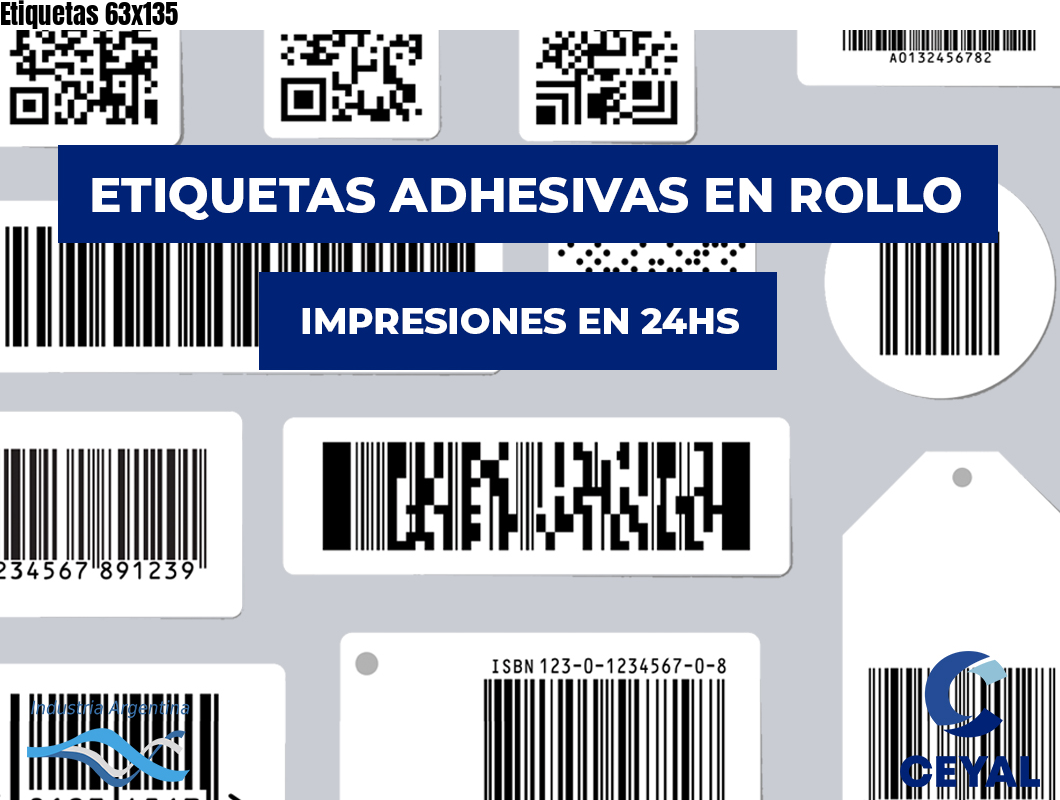 Etiquetas 63x135