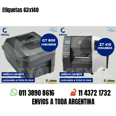 Etiquetas 63x140
