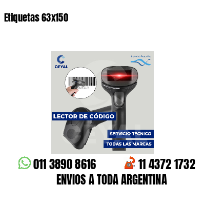 Etiquetas 63x150