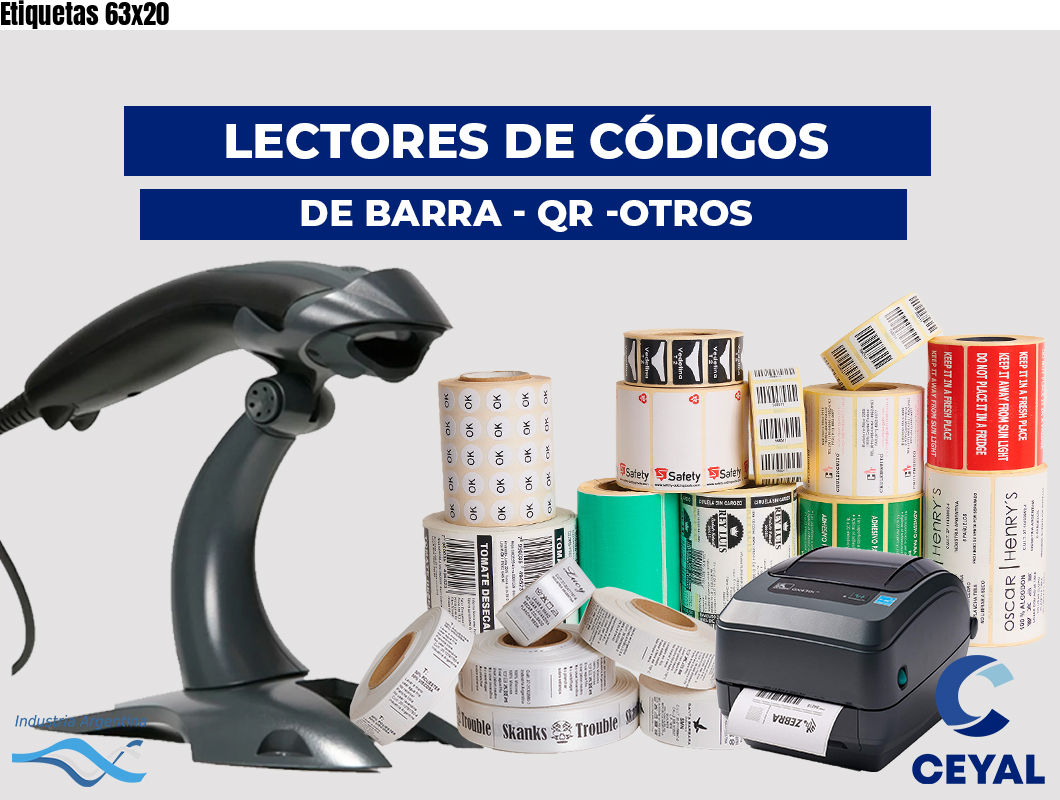 Etiquetas 63x20