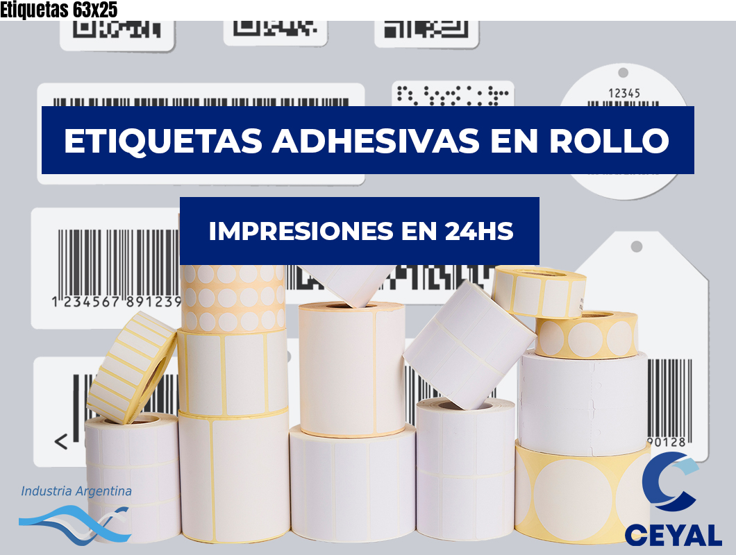 Etiquetas 63x25