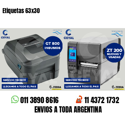 Etiquetas 63x30