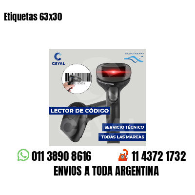 Etiquetas 63x30