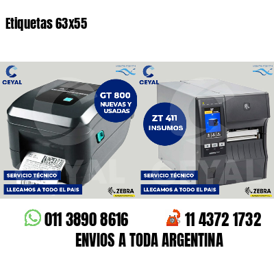Etiquetas 63x55