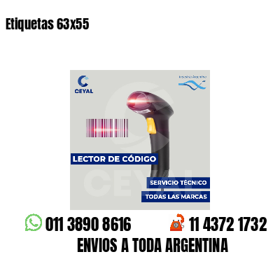 Etiquetas 63x55