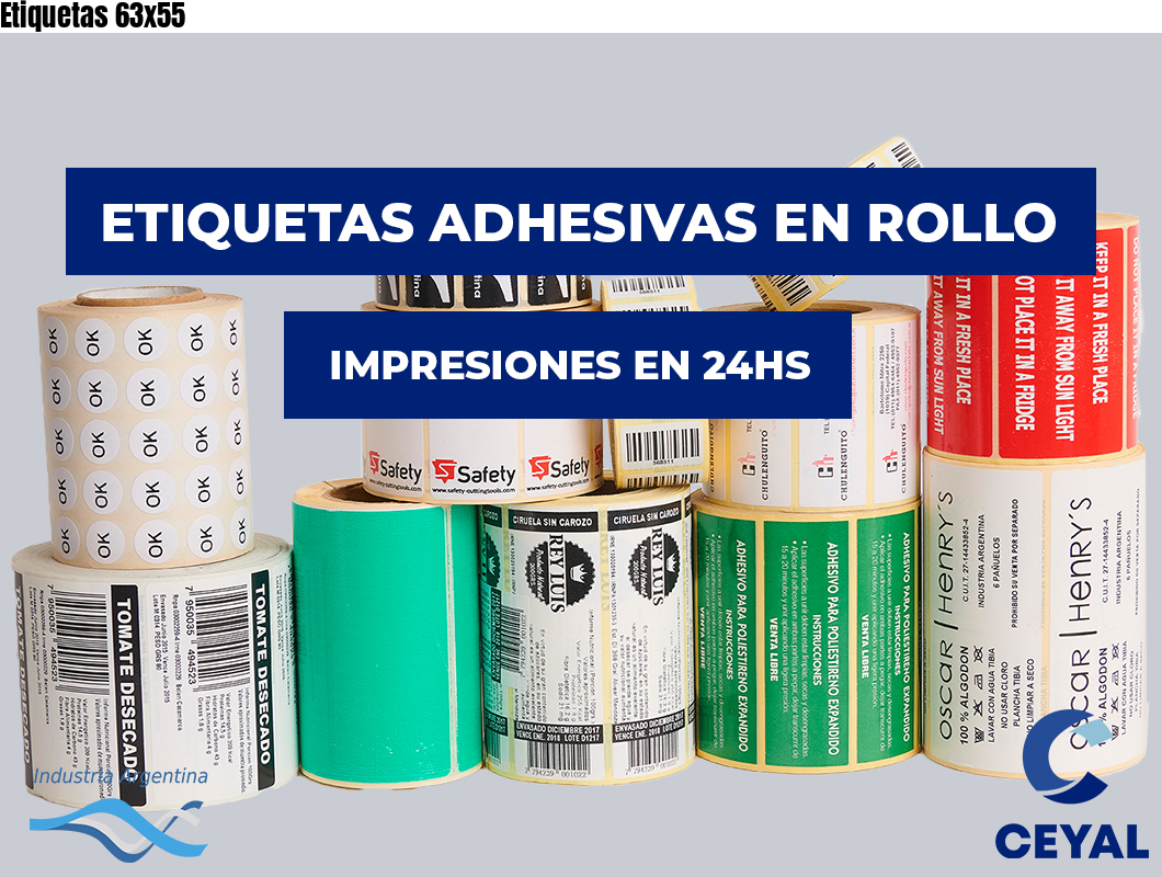 Etiquetas 63x55