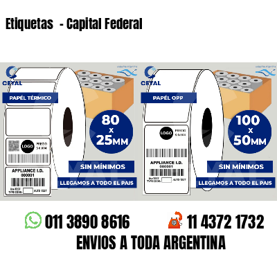 Etiquetas - Capital Federal