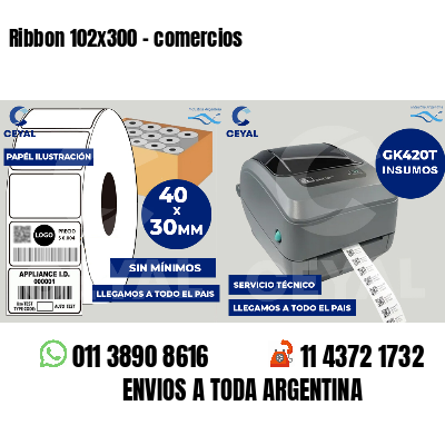 Ribbon 102x300 - comercios