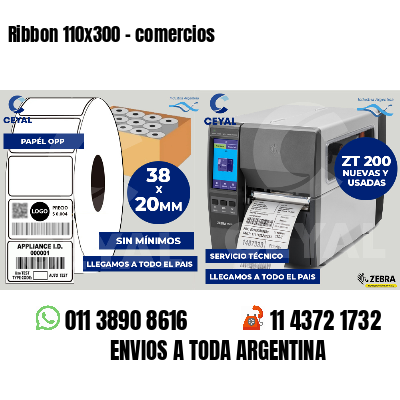 Ribbon 110x300 - comercios
