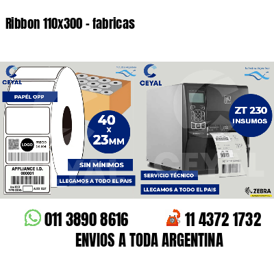 Ribbon 110x300 - fabricas