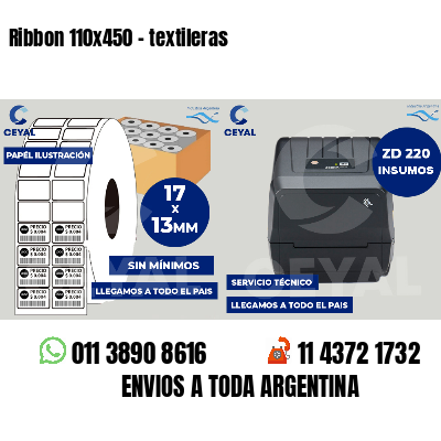 Ribbon 110x450 - textileras