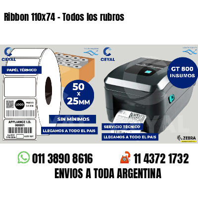 Ribbon 110x74 - Todos los rubros