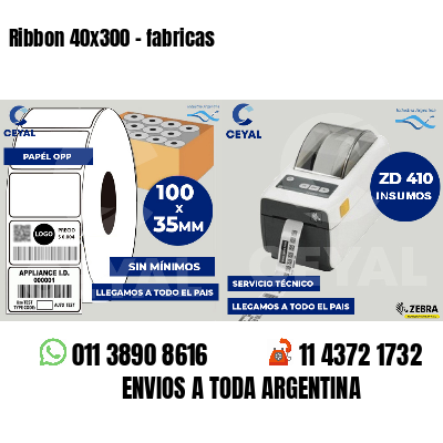 Ribbon 40x300 - fabricas
